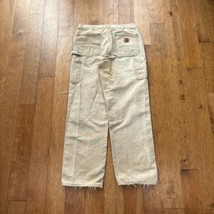 Men’s Vintage Carhartt thrashed and faded carpenter pants